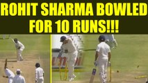 India vs SA 1st test 4th day: Rohit Sharma bowled out for 10 runs, Philanders strikes once more
