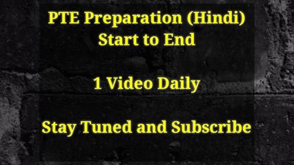 PTE Academic Preparation series on DeepPeep