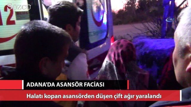Halatı kopan asansör 3. kattan yere çakıldı