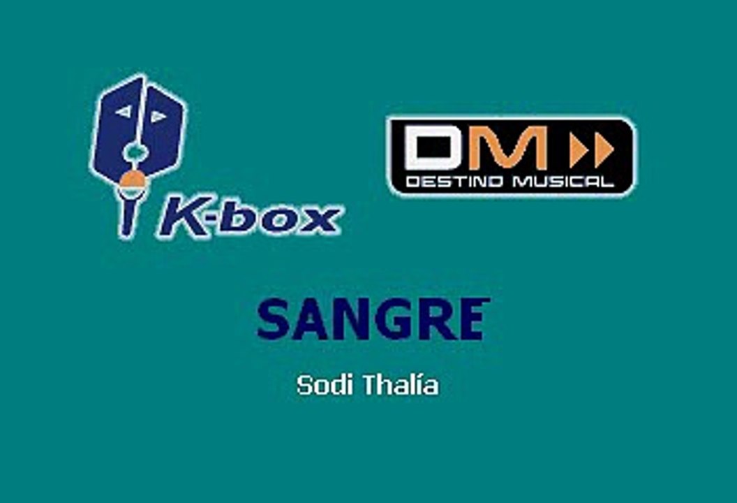 SANGRE - THALIA (KARAOKE)