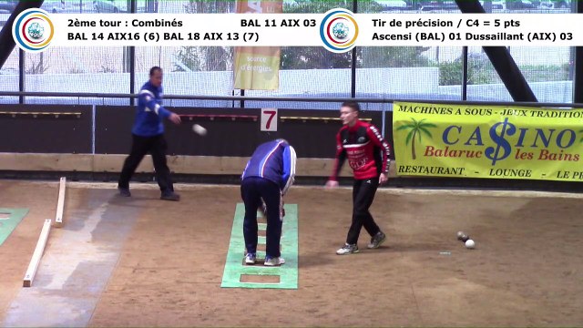 Second tour, second tir de précision, Club Elite Masculin, J8, Balaruc-les-Bains contre Aix-les-Bains, janvier 2018