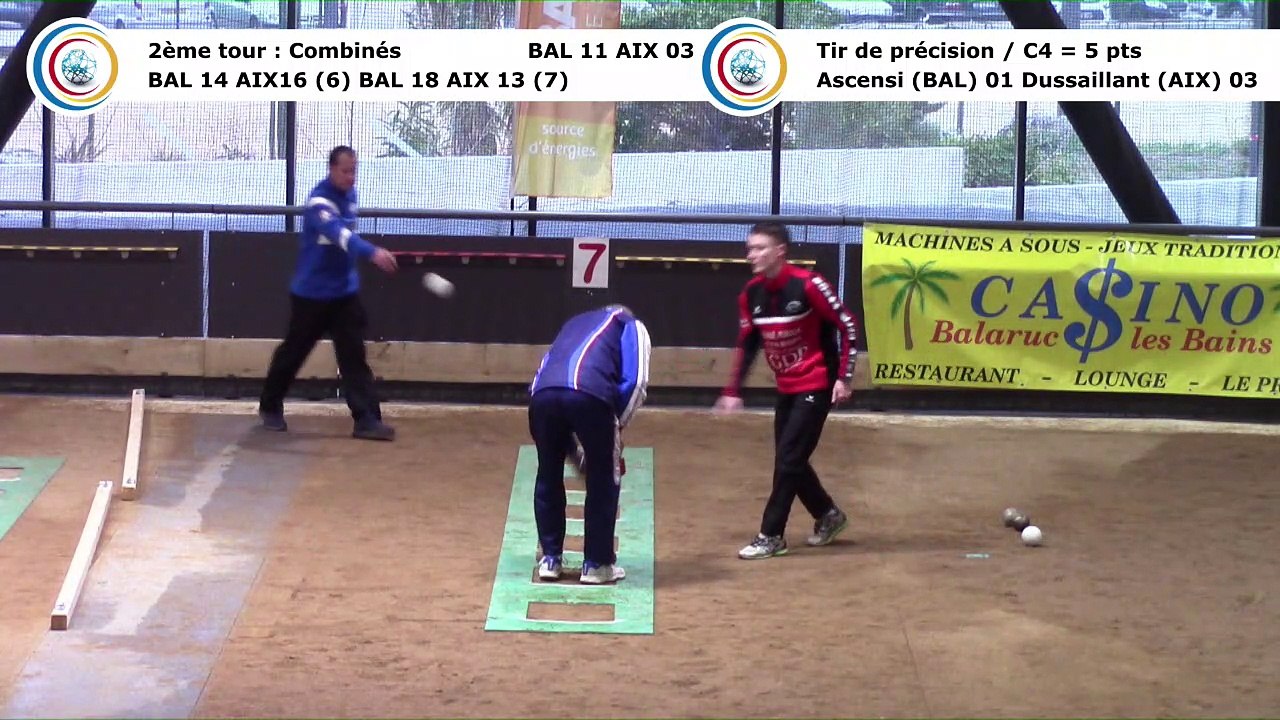 Second tour, second tir de précision, Club Elite Masculin, J8, Balaruc-les-Bains contre Aix-les-Bains, janvier 2018