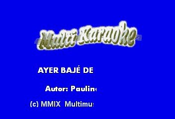 K PAZ DE LA SIERRA - AYER BAJE DE LA SIERRA (KARAOKE)
