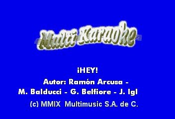 K PAZ DE LA SIERRA - HEY (KARAOKE)