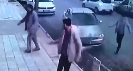 Alev Alan Otomobildeki Büyük Panik Kameralarda