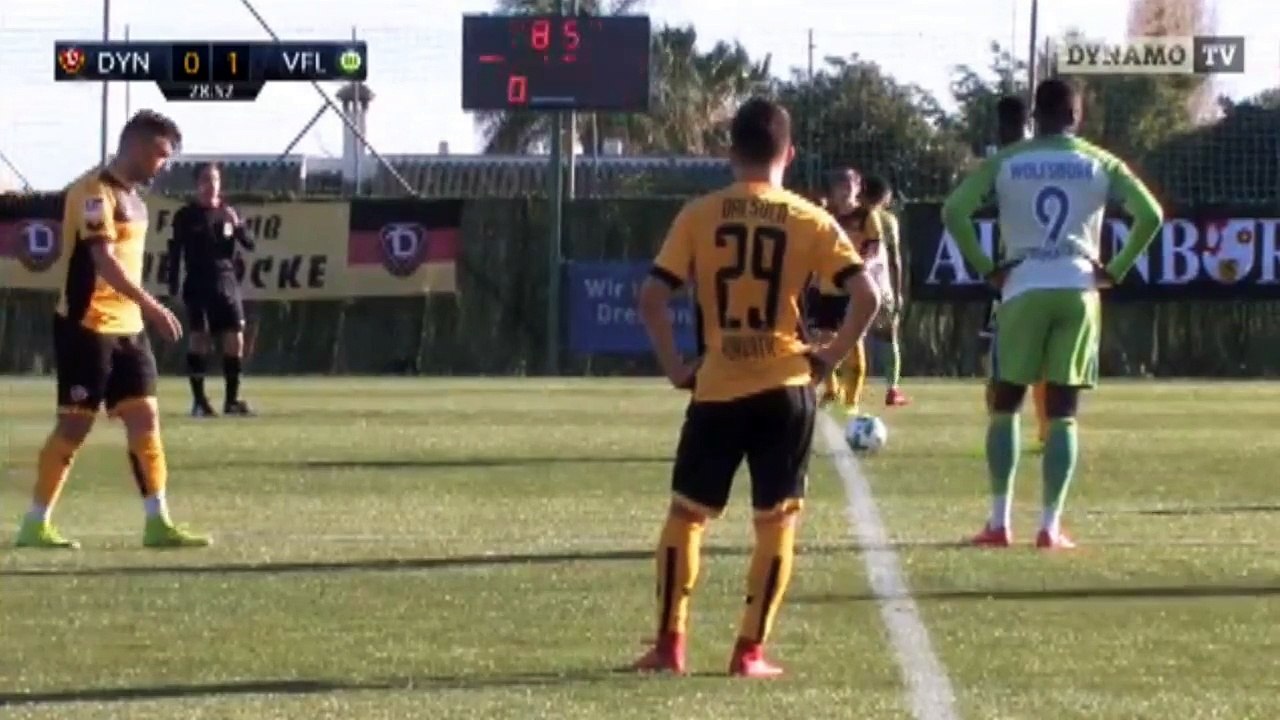 Wolfsburg 2:1 Dynamo Dresden  (Friendly Match. 6 January 2018)