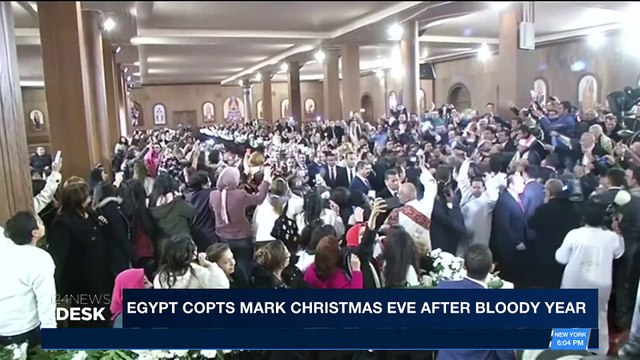 i24NEWS DESK | Egypt copts mark Christmas eve after bloody year | Saturday, January 6th 2018