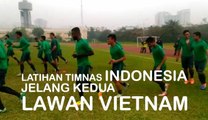 Latihan Timnas Indonesia Jelang Kedua Lawan Vietnam