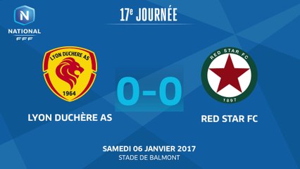 J17 : Lyon Duchère AS - Red Star FC (0-0), le résumé