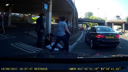 Driver Stops a Brutal Assault on Young Girl