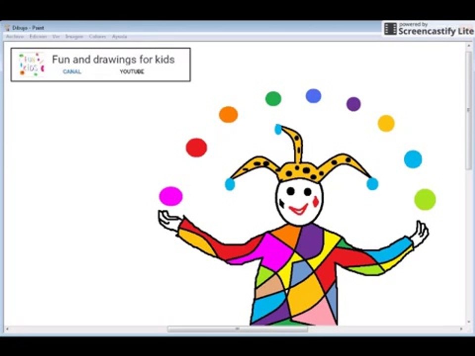 How to draw a harlequin for kids - Nursery rhymes