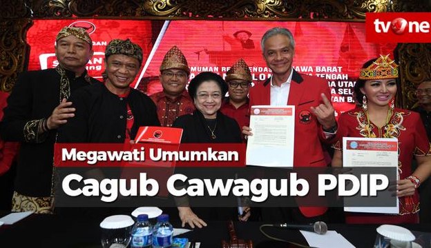 Megawati Umumkan Cagub-Cawagub PDIP yang Maju Pilkada 2018