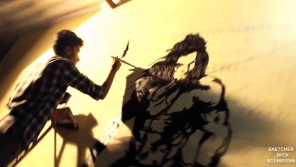 Experience the wall at night -- Wall painting -- Radium glow