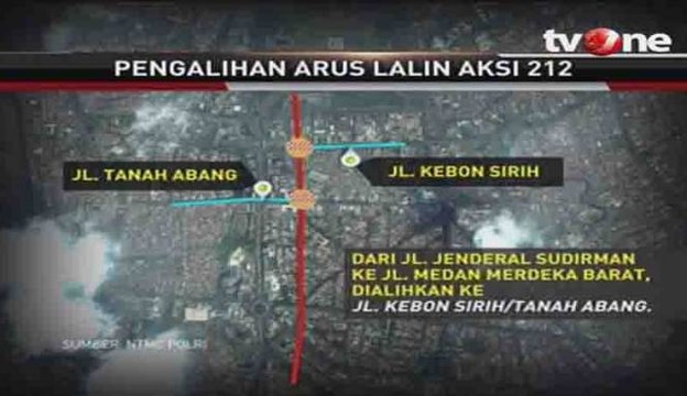 Polisi Siapkan Pengalihan Arus Lalu Lintas Aksi Damai 212