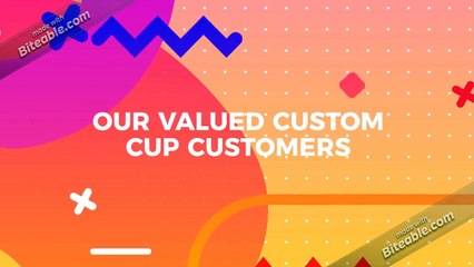 Personalized printed plastic cups