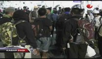 Ratusan Peserta Aksi Damai Tiba di Stasiun Senen