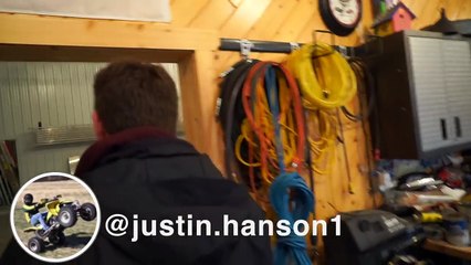 DIRT BIKE WITH STUDDED TIRES ON ICE!!!