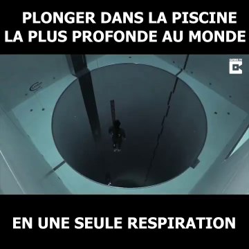 Plonger dans la piscine la plus profonde du monde