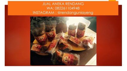 BOMBASTISS!!!! WA 082261104948 RENDANG PADANG