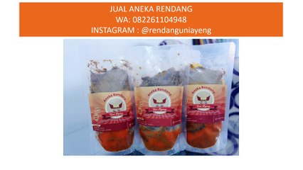 BOMASTISS!!!! WA 082261104948 Jual Rendang di Bogor