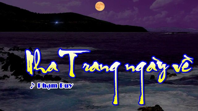[Karaoke] NHA TRANG NGÀY VỀ - Phạm Duy (Giọng Nam: Fm)