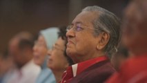 Ex primer ministro malasio Mahathir Mohamad, candidato de la malasia en próximas elecciones generales