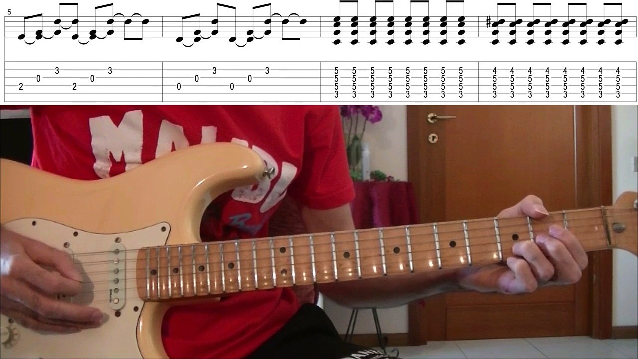 wake me up when september ends - guitar tutorial (WITH TAB)