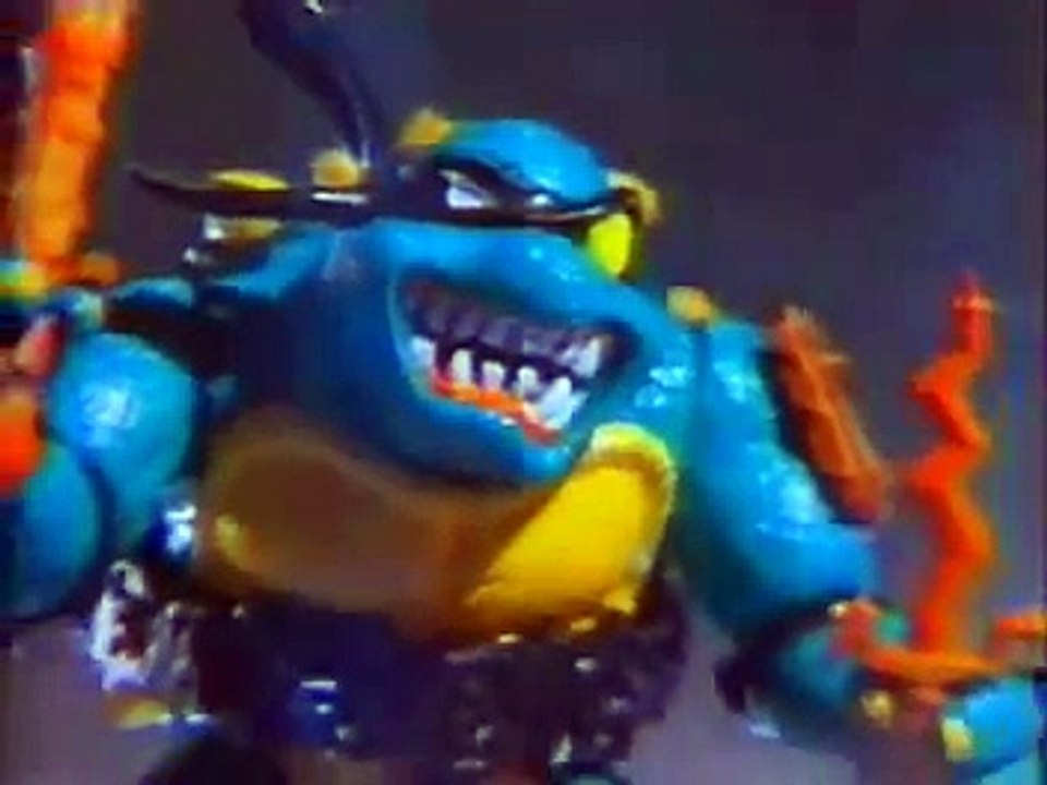 TMNT 1987 Toy Commercial 17 Slash, Triceraton, Mondo Gecko, Fugitoid