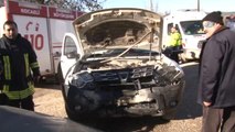 Virajı Alamayan Cip Otomobille Kafa Kafaya Çarpıştı: 5 Yaralı