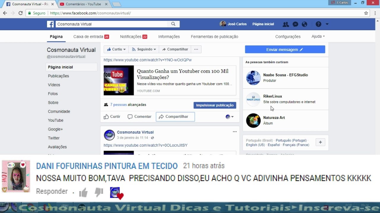 Compartilhar com album no Facebook