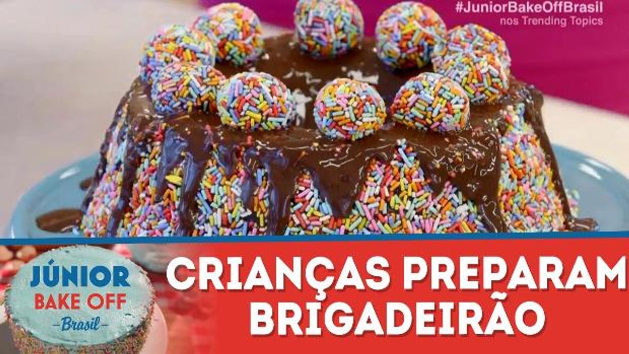 Crianças têm de preparar um delicioso brigadeirão