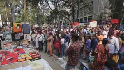 Alrededor de 1,200 artistas exhiben su trabajo en la “Chitra Santhe” o “Feria de Arte” de Bangalore