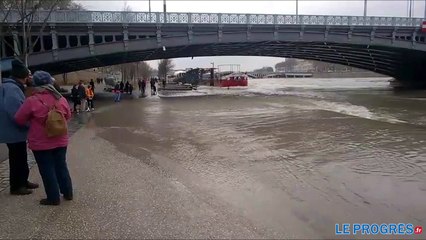 Le spot de la balade dominicale des lyonnais noyé par les crues