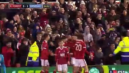 1-1 Per Mertesacker Fantastic Goal HD - Nottingham Forest vs Arsenal - 07.01.2018 (Full Replay)