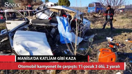 Manisa’da katliam gibi kaza