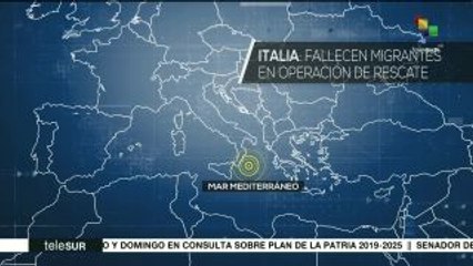 Italia: rescatan a 85 personas refugiadas de costas del Mediterráneo