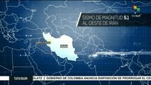 Se registra sismo en Irán de magnitud 5.1