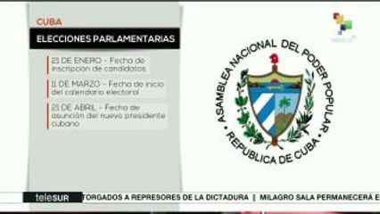 Cuba informa sobre calendario electoral para 2018