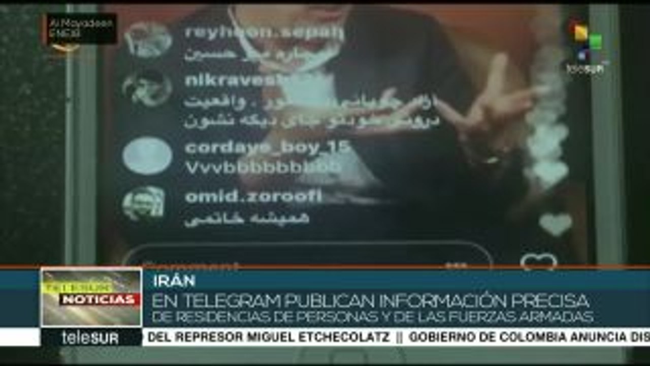 Irán denuncia uso de redes sociales para generar violencia social