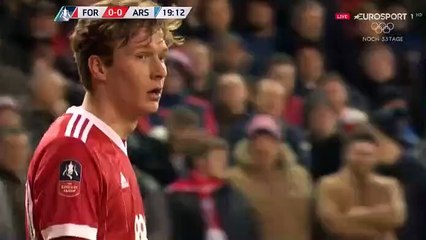 Eric Lichaj Goal - Nottingham Forest vs Arsenal 1-0 07/01/2018