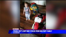 Boy`s Dirt Bike Stolen from Military Family