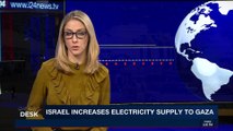 i24NEWS DESK | Israel increases electricity supply to Gaza | Sunday, January 7th 2018