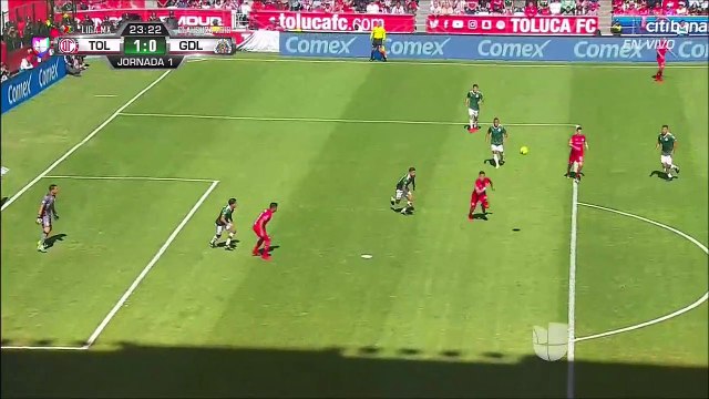 1-0 Alexis Vega Amazing Goal Mexico Primera Division Clausura - 07.01.2018 Deportivo Toluca 1-0...