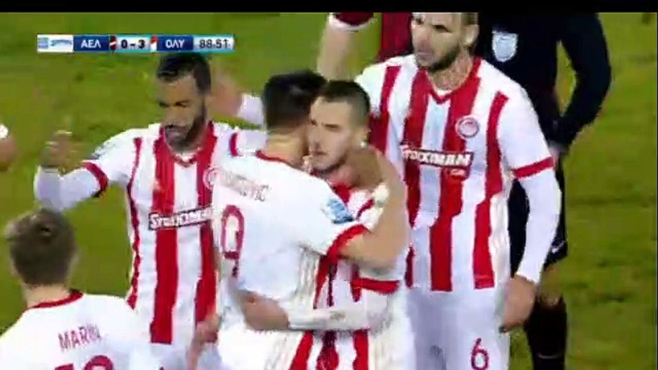 0-3 Uroš Đurđević AMAZING Goal - AEL Larissa 0 -3 Olympiakos Piraeus 07.01.2018