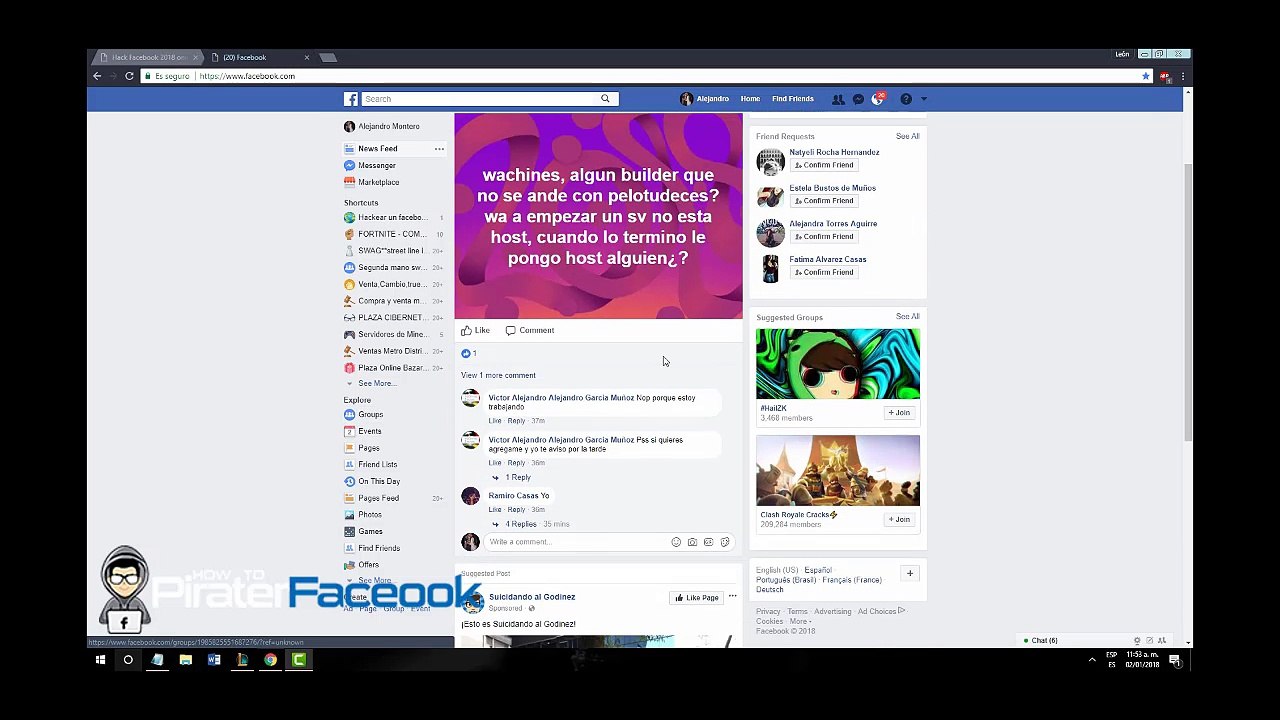 HOW TO HACK THE FACEBOOK