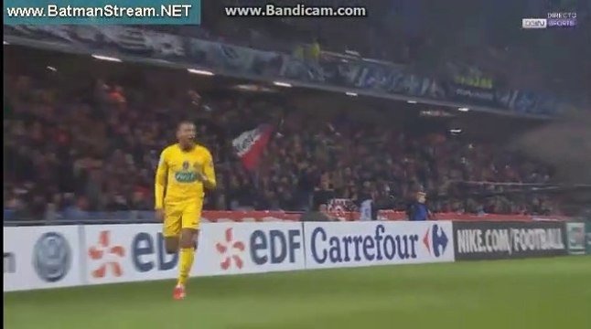 Kiylian Mbappe Goal (0-1) Stade Rennais vs Paris St. Germain 07-01-2018