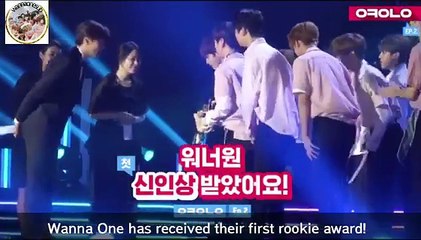(ENG) EP.2 Okay Wanna One 'Wanna One got their 1st rookie award!”