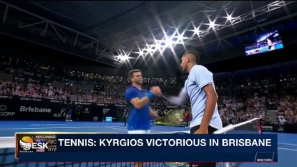 i24NEWS DESK | Tennis: Kyrgios victorious in Brisbane | Sunday, January 7th 2018