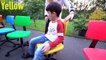 Learn Colors with Spinning Chairs for Children, Toddlers and Babies _ Fun Baby Colours-