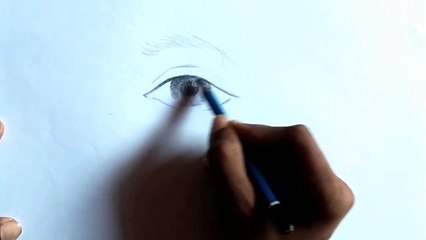 Making Sketch of Realistic eye -- By--  Nikhil kuldeep --